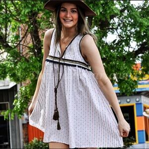 CONFETTI Embroidered Tassel Tunic/Dress